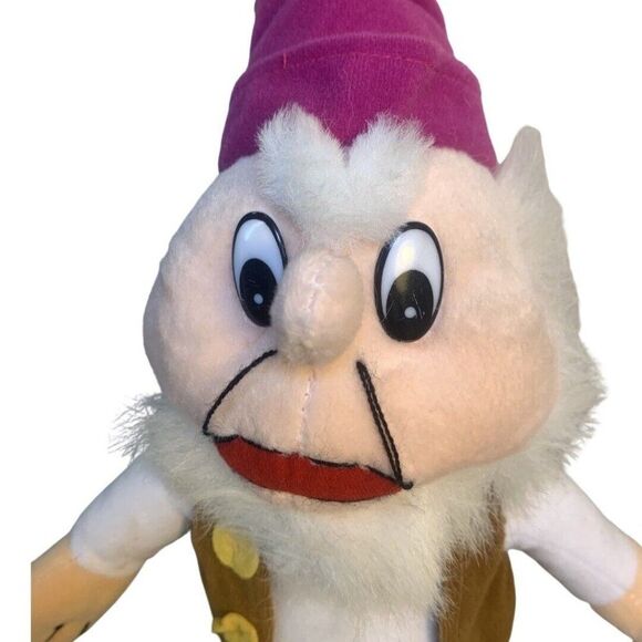 Vintage Snow White The Seven Dwarfs Grumpy Plush 19" Stuffed Animal Toy RARE - Picture 1 of 9